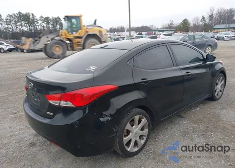 2013 Hyundai Elantra Limited из США, поврежденный, VIN KMHDH4AE5DU487993